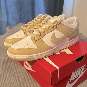 Nike Dunk Lows, Men’s 10.5, New Never worn, Team Gold Dunks
